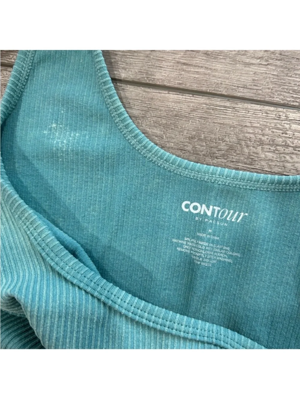 PacSun Blue Ribbed Bra